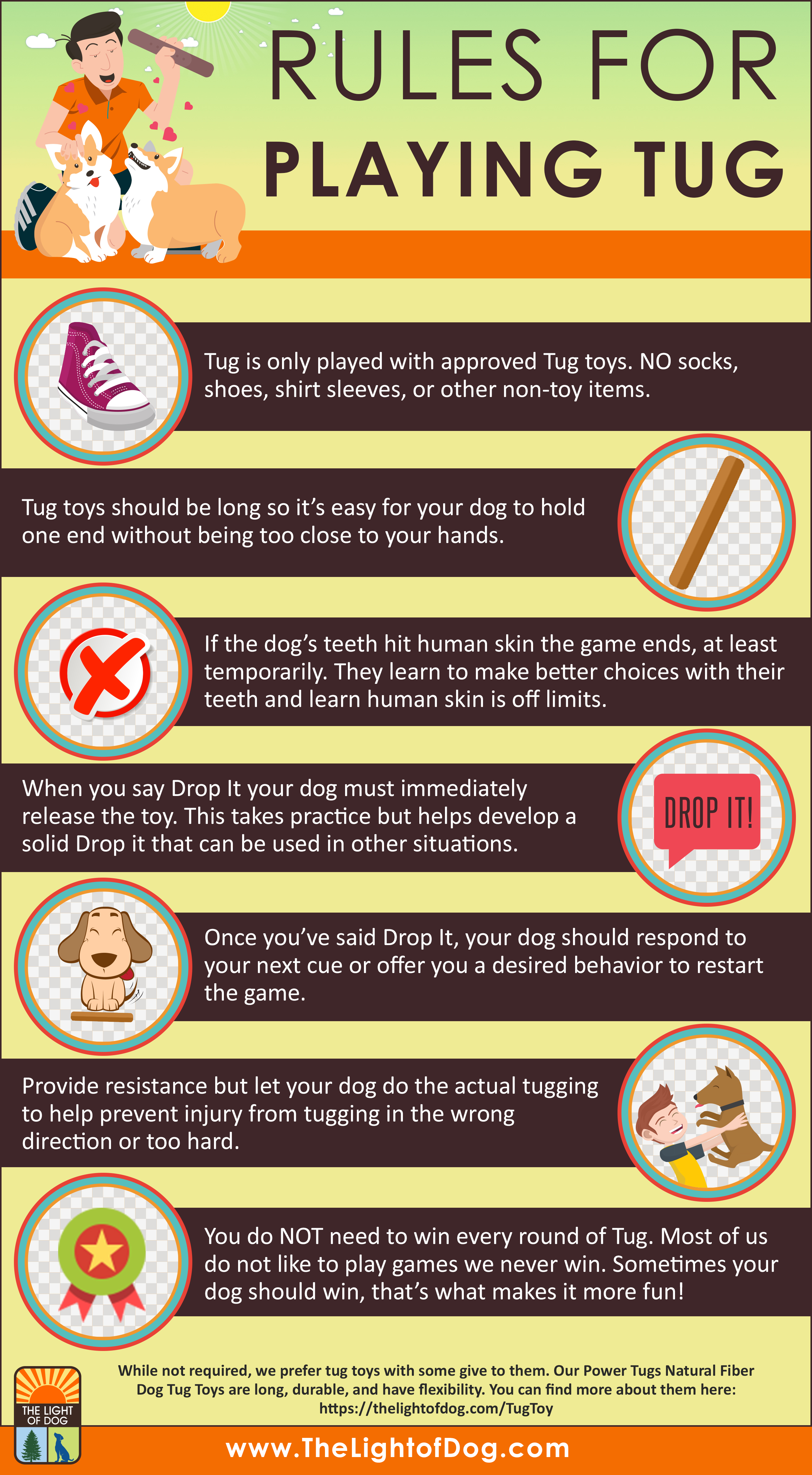 rules for playing tug with your dog